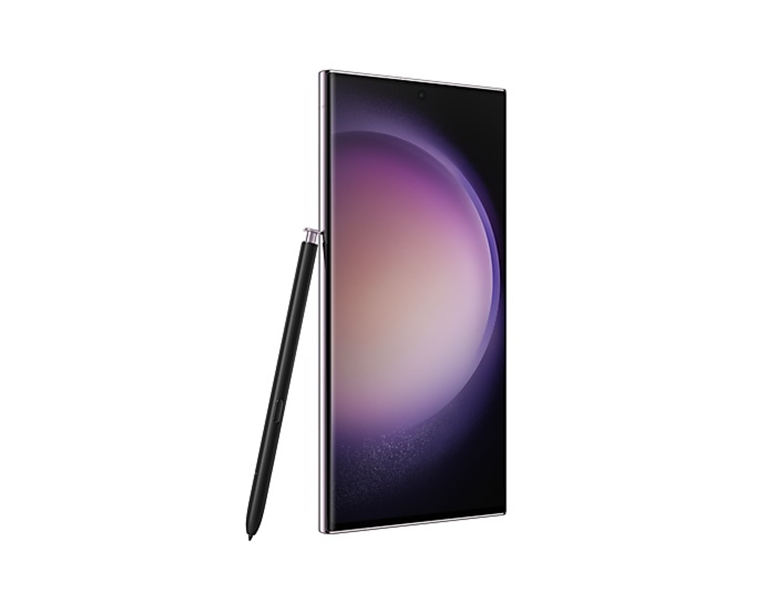 Czarny telefon Samsung z rysikiem.