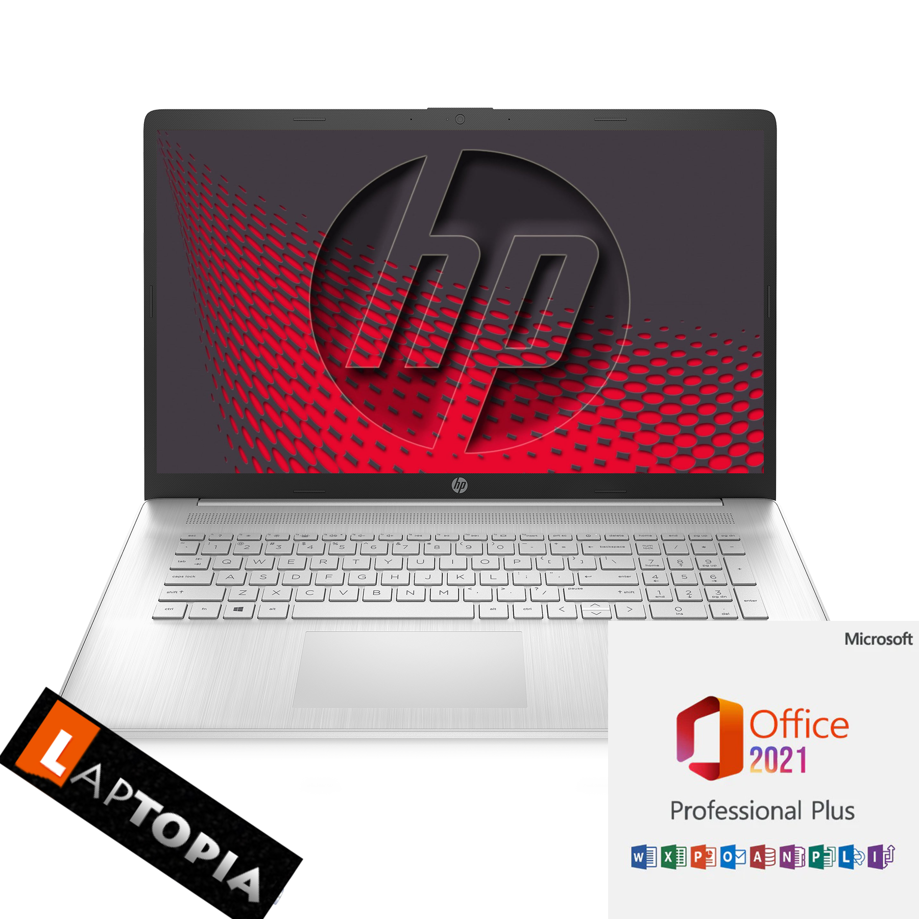 HP Office 17,3 GB Pro, Zoll Windows i5 Intel® Prozessor, 2021 Notebook SSD, i5-1235U, 17-cn21, Pro 11 1000 Display, Core™ mit RAM, + Silber Core 16 GB