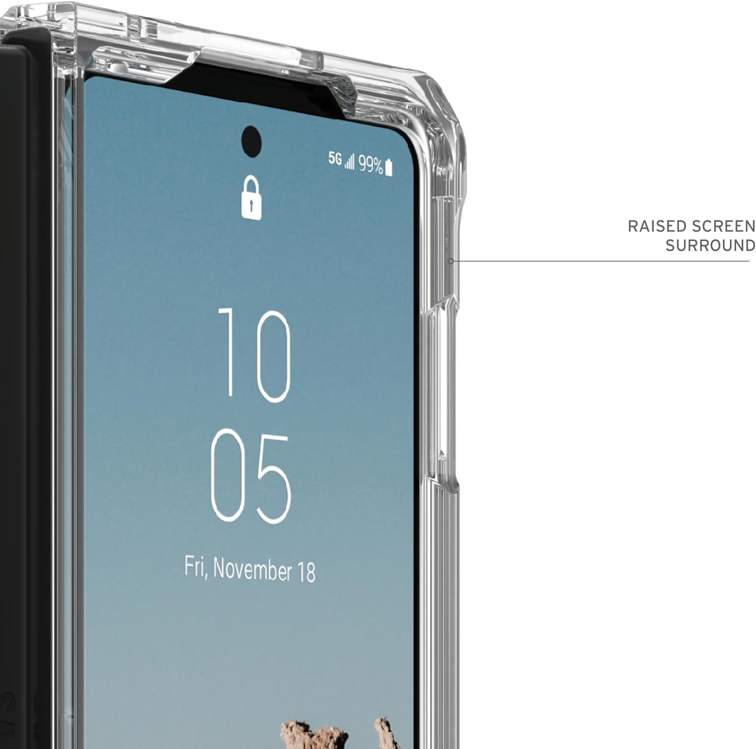 ice ARMOR Fold5 GEAR URBAN Samsung, Z 5G, silber Plyo Backcover, / Galaxy (transparent) Pro,
