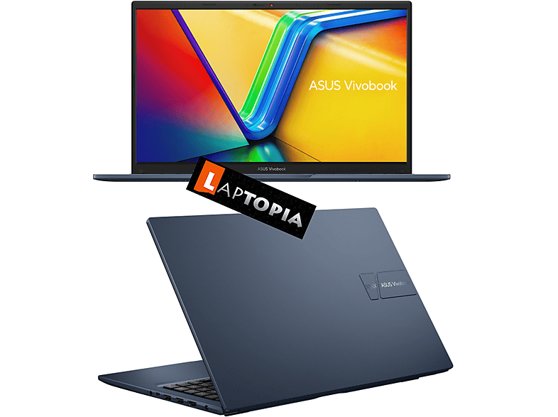 ASUS VivoBook X1504, Windows i7-1255U, Intel® Pro, Prozessor, + Core™ GB mit Core Zoll SSD, Dunkelblau 4000 15,6 i7 11 16 Display, RAM, GB Pro 2021 Office Notebook