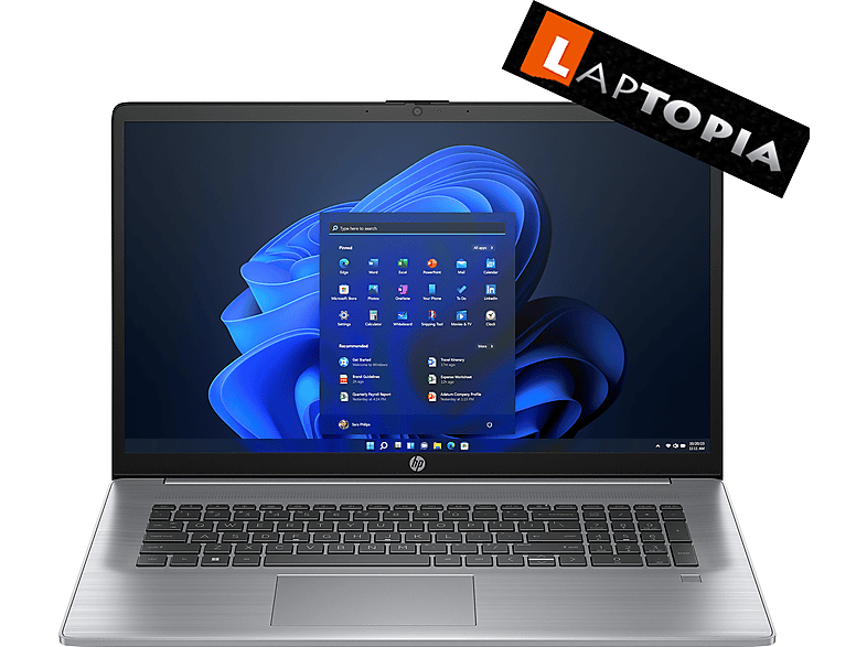 HP ProBook 470 G10, Core™ 2021 Zoll 16 RAM, 11 500 Pro i7-1355U, 17,3 mit Prozessor, SSD, Windows i7 Office GB GB + Core Pro, Silber Display, Notebook Intel®