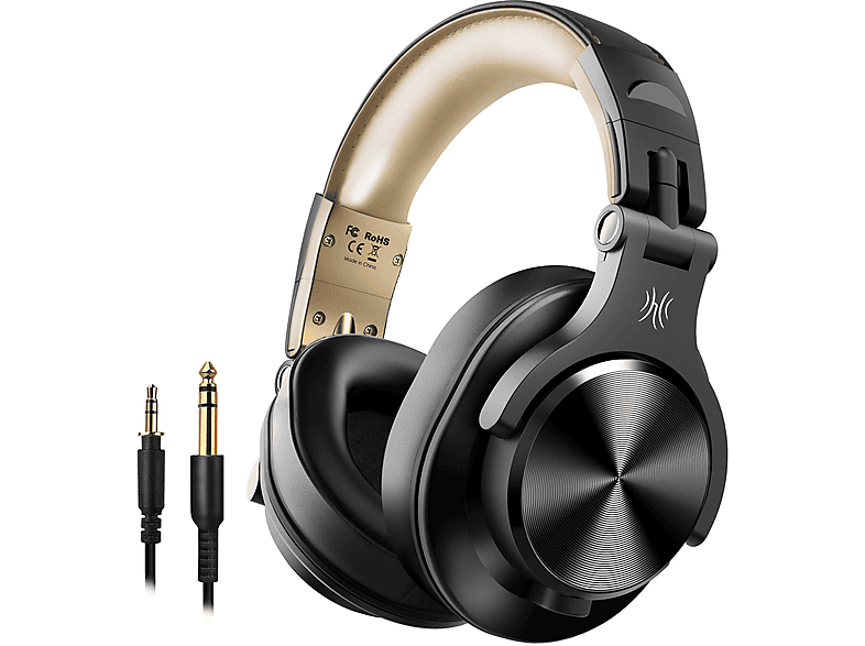 ONEODIO A70 Headphones, Over-ear Bluetooth-Kopfhörer Gold