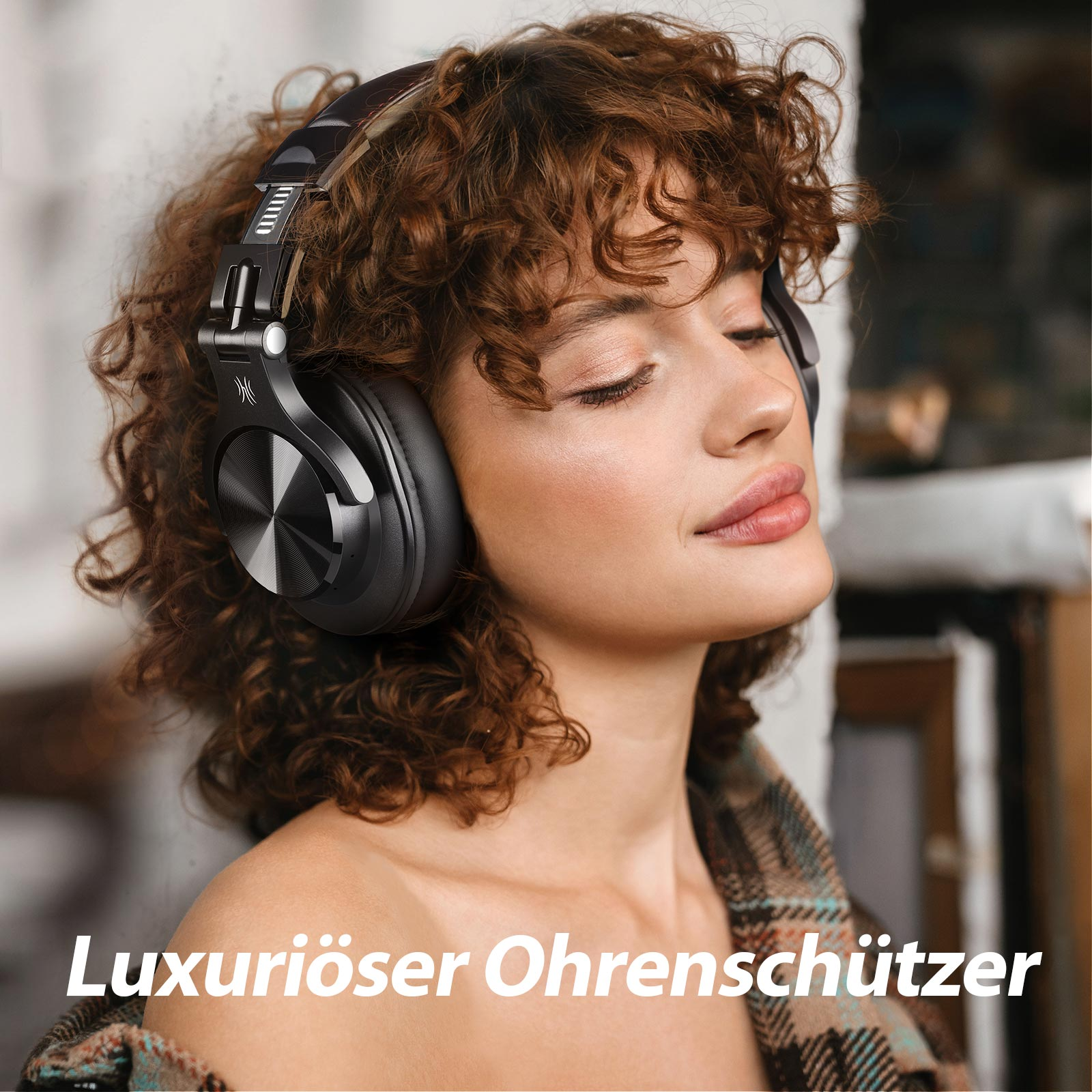 Headphones, Over-ear Bluetooth-Kopfhörer Gold ONEODIO A70