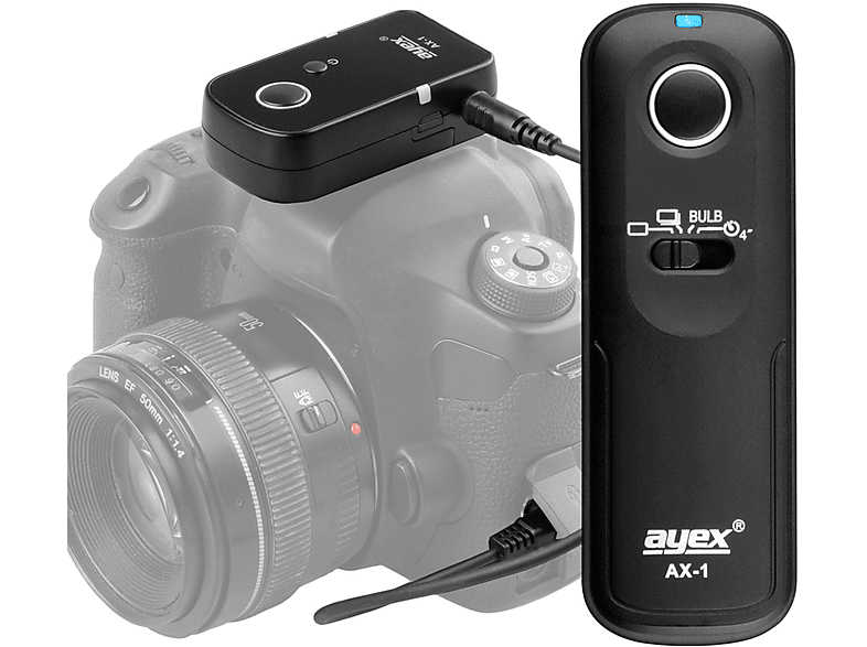 AYEX AX-1 DC0 zB Nikon D850 D700 D5 D4S D3, Funk-Fernauslöser, Black