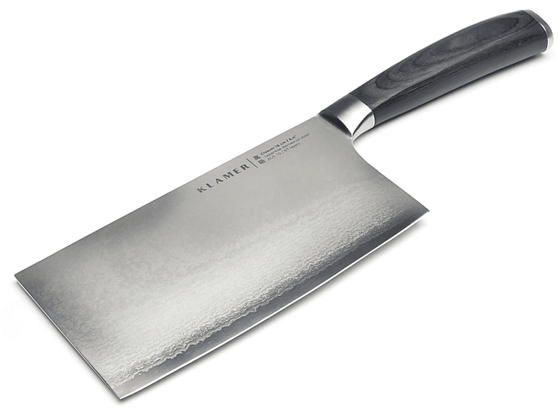 KLAMER Damast Hackmesser 16cm Messer