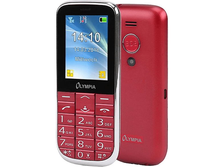 OLYMPIA 2220 Mobiltelefon, Rot