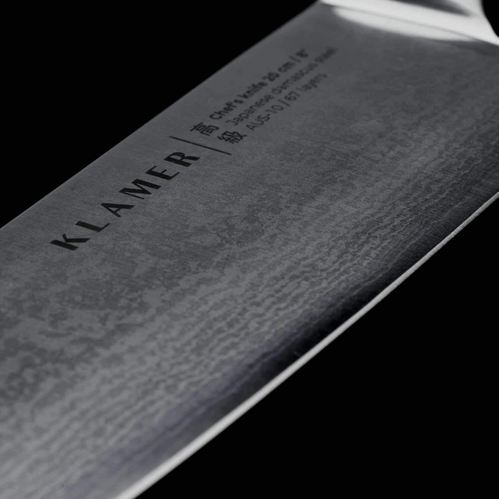 KLAMER Damast Chefmesser 20cm Messer