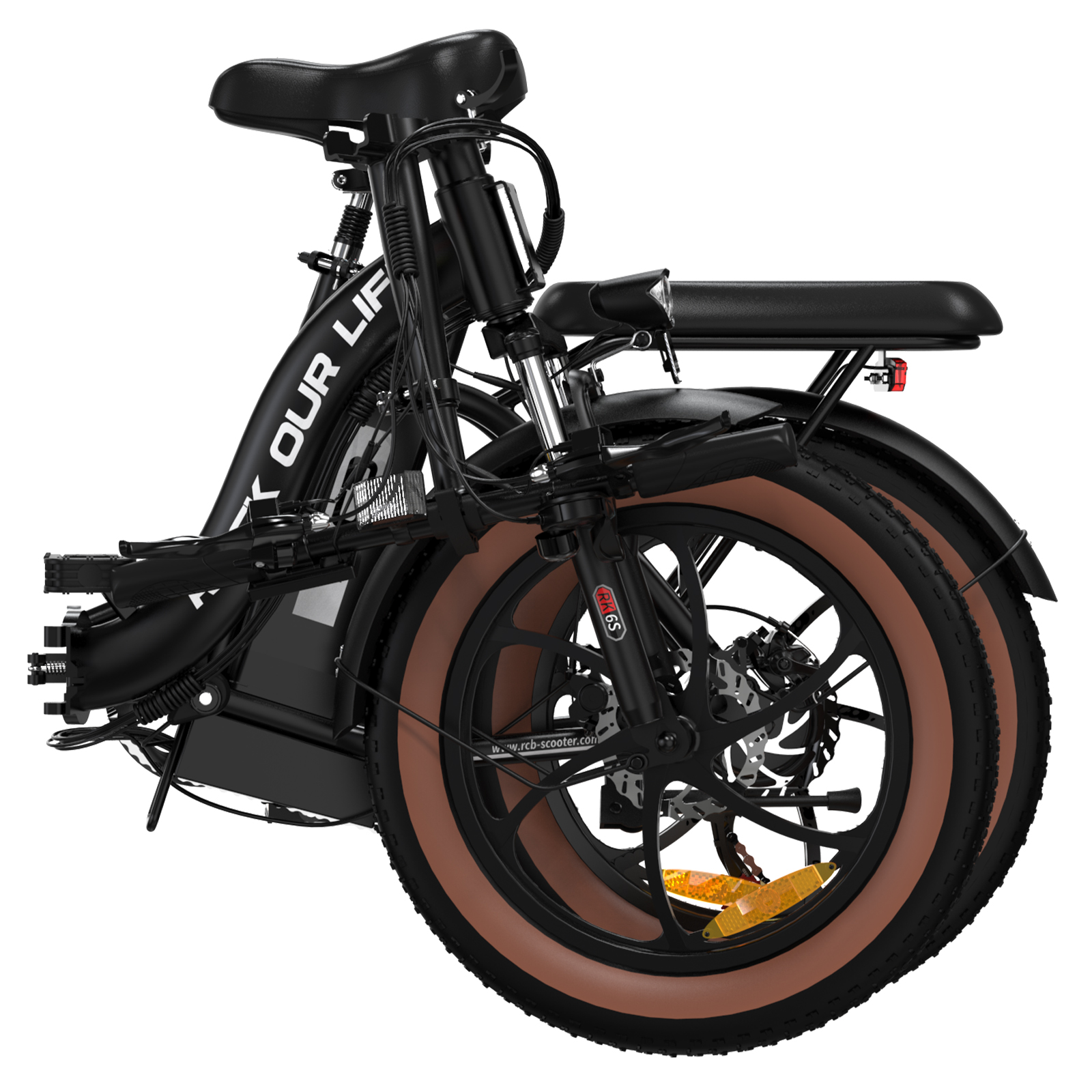 20 (Laufradgröße: RCB Zoll, RK6S Schwarz) Unisex-Rad, Mountainbike