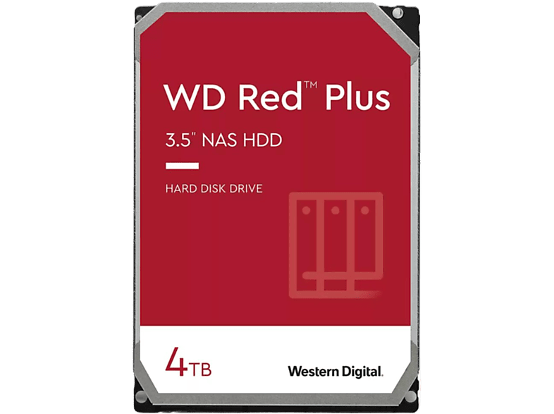 WD WD40EFPX RED PLUS 4TB, 4 TB, HDD, 3,5 Zoll, intern