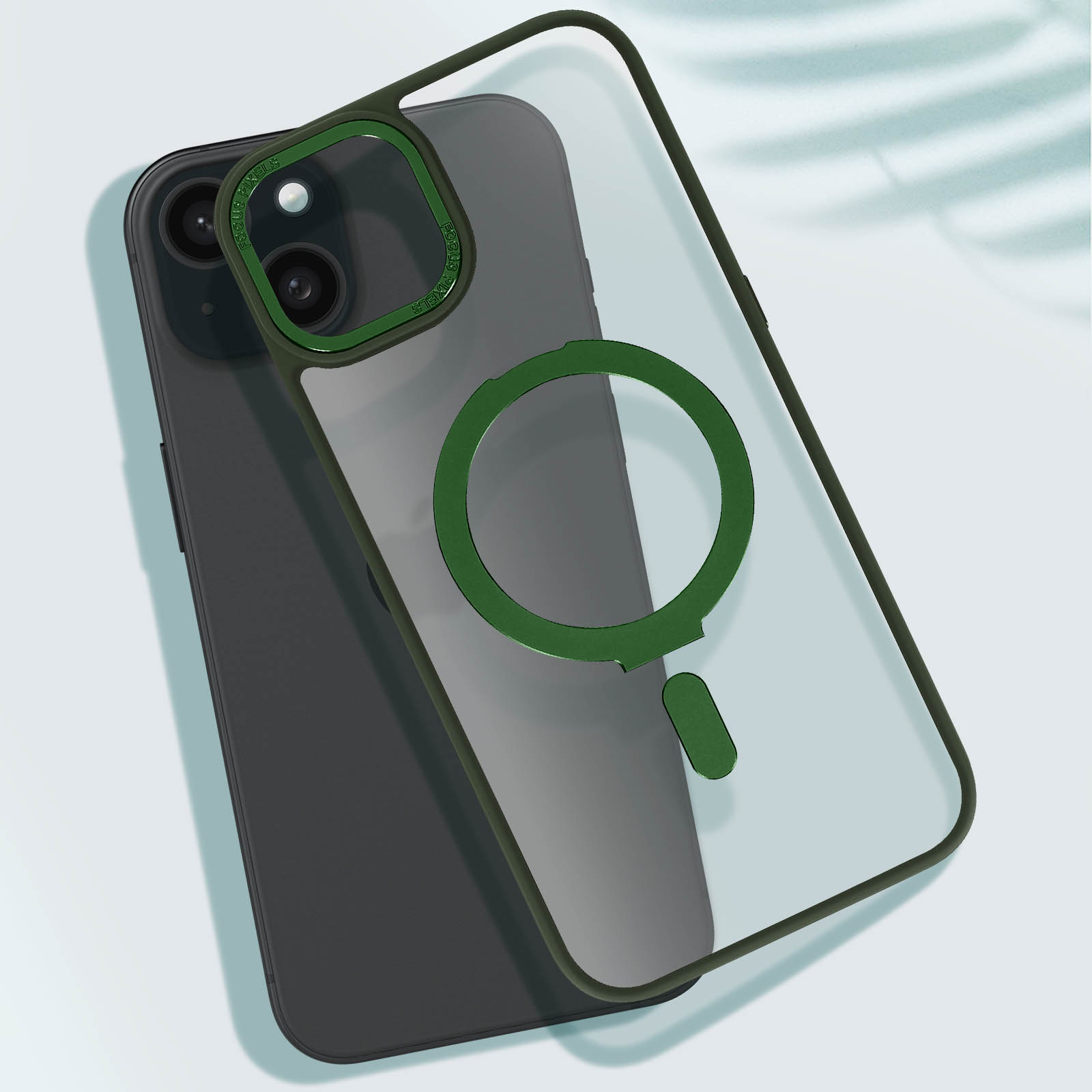 AVIZAR MagSafe Plus, Grün 15 Apple, iPhone Hülle, Ringhalterung Backcover, Series