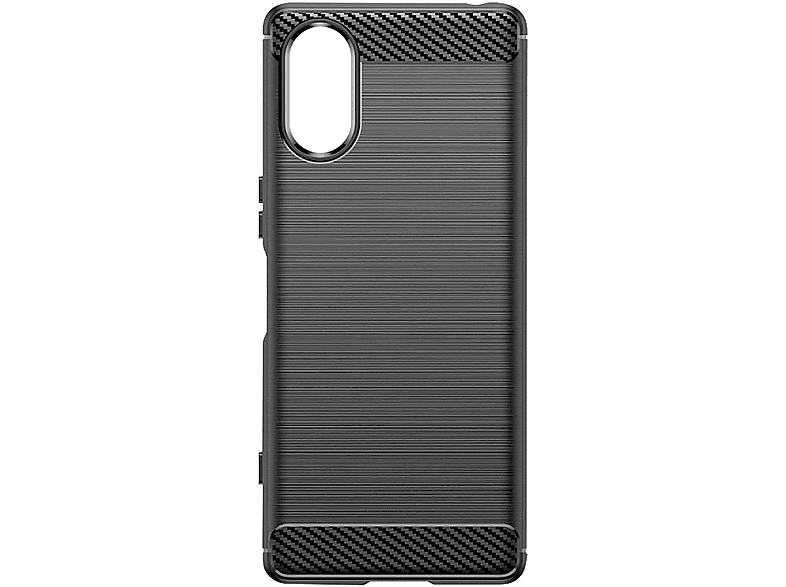 AVIZAR Classic V, Xperia Schwarz Backcover, Carb Sony, 5 Series