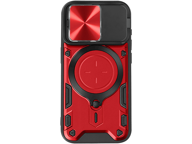 AVIZAR MagSafe Hülle, Kameraschutz Series, Pro, 15 iPhone Rot Backcover, Apple