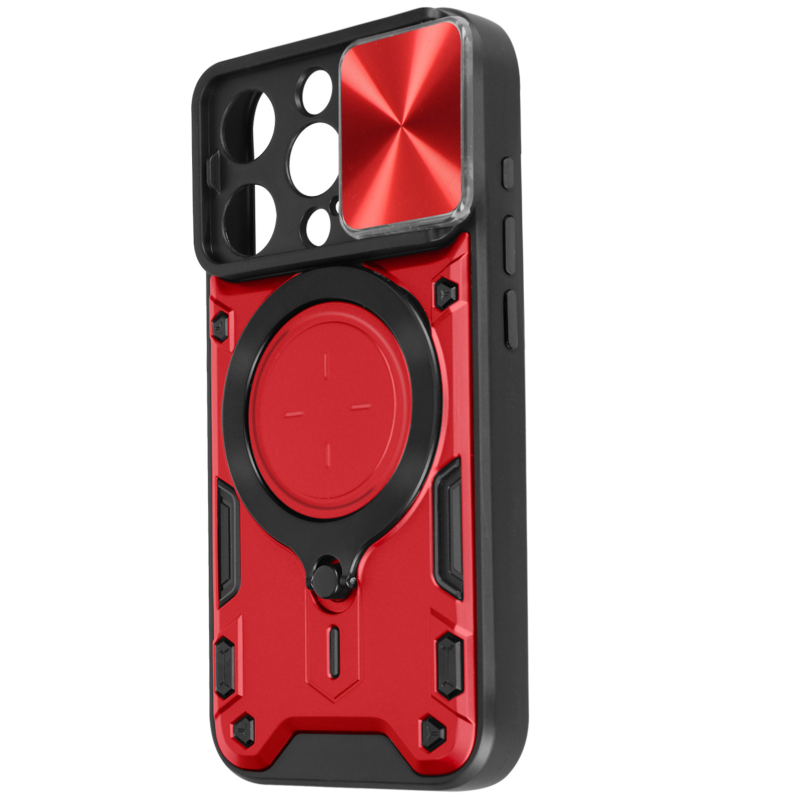 AVIZAR MagSafe Hülle, Kameraschutz Series, Pro, 15 iPhone Rot Backcover, Apple