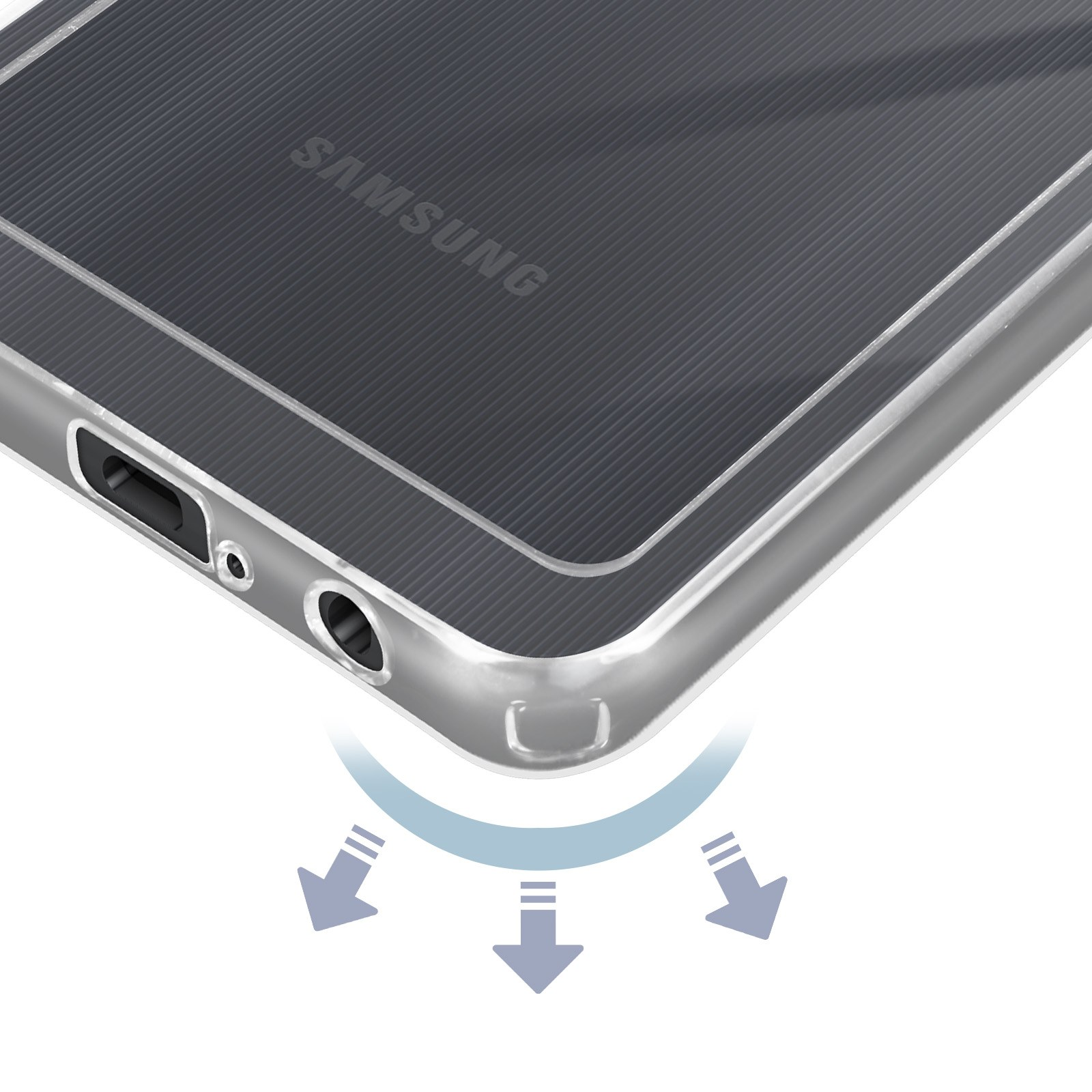 Bazik AVIZAR Samsung, Series, Backcover, A05R, Transparent