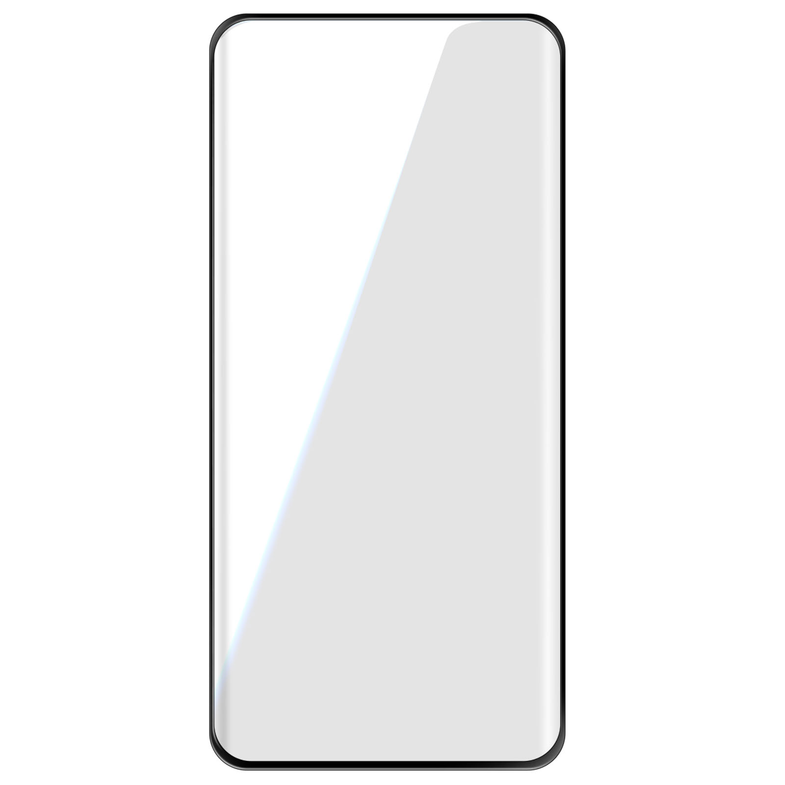 Telefono con protezione schermo. La protezione schermo copre l'intero schermo.