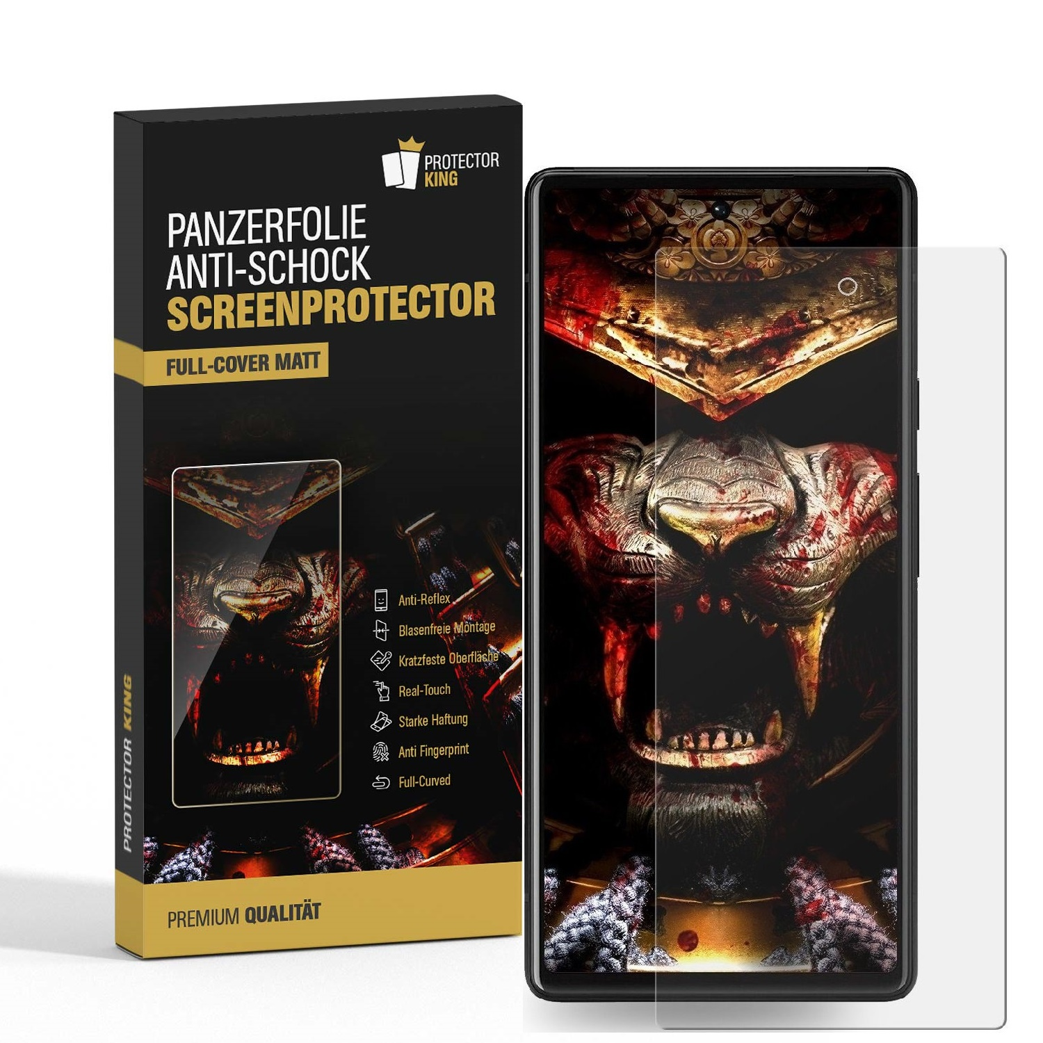 PROTECTORKING 3x ANTI-REFLEX Flexibles MATT Nano-Glas Displayschutzfolie(für Pixel Pro) 7 Google