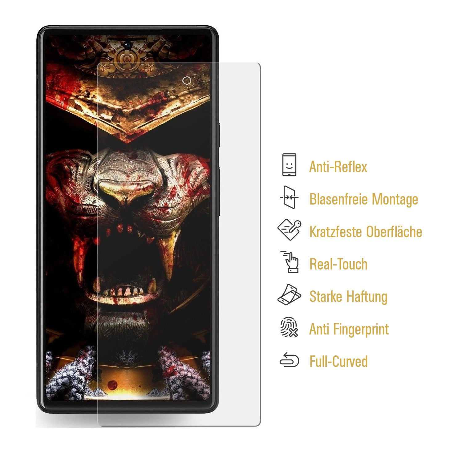 Displayschutzfolie(für 7 ANTI-REFLEX Pixel Pro) Flexibles Google 3x MATT PROTECTORKING Nano-Glas