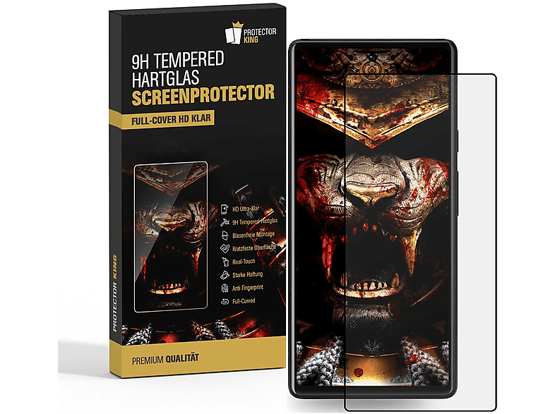 PROTECTORKING 3x echtes Tempered 9H Panzerhartglas 3D KLAR Displayschutzfolie(für Google Pixel 8 Pro Pixel 8 Pro)