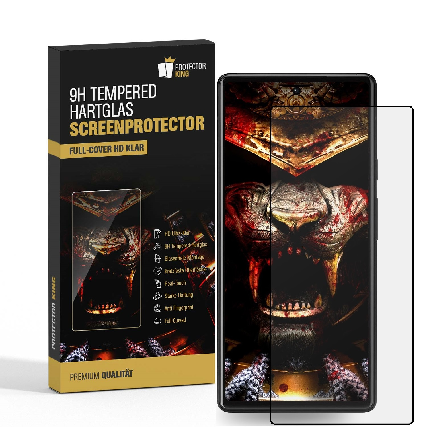 Displayschutzfolie(für Tempered 2x Google Panzerhartglas Pixel Pixel 3D Pro) echtes Pro 9H 8 KLAR 8 PROTECTORKING