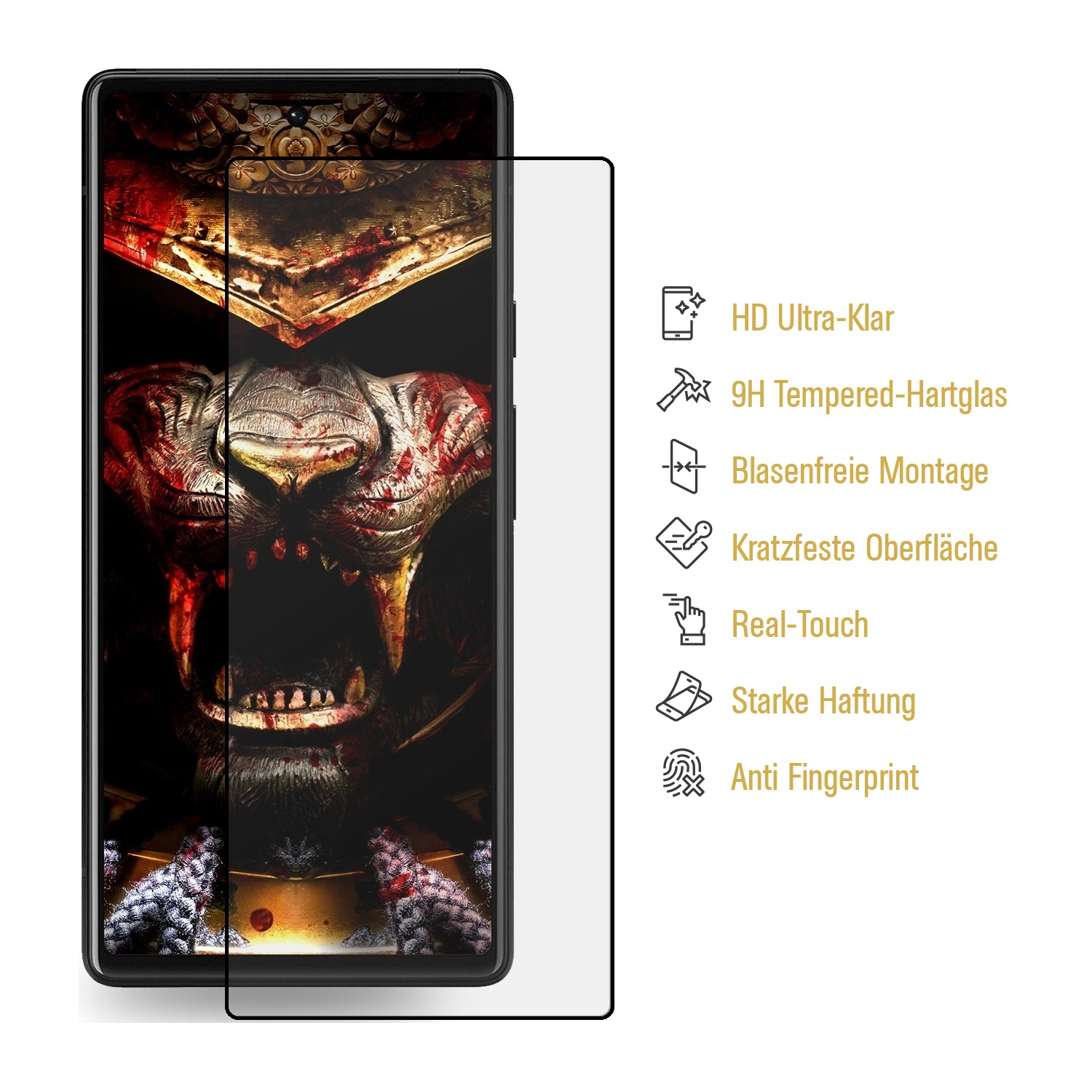 PROTECTORKING 2x echtes Tempered 3D Panzerhartglas 8 Google Pro 8 Pro) 9H Displayschutzfolie(für KLAR Pixel Pixel