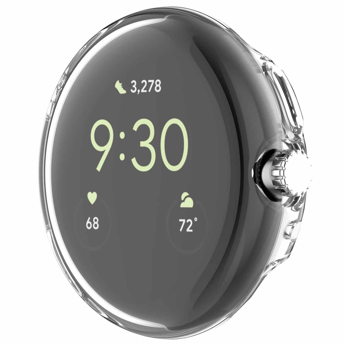 WIGENTO Schock TPU Smartwatchhülle(für 2) 1 Pixel Watch Hülle Google Silikon 
