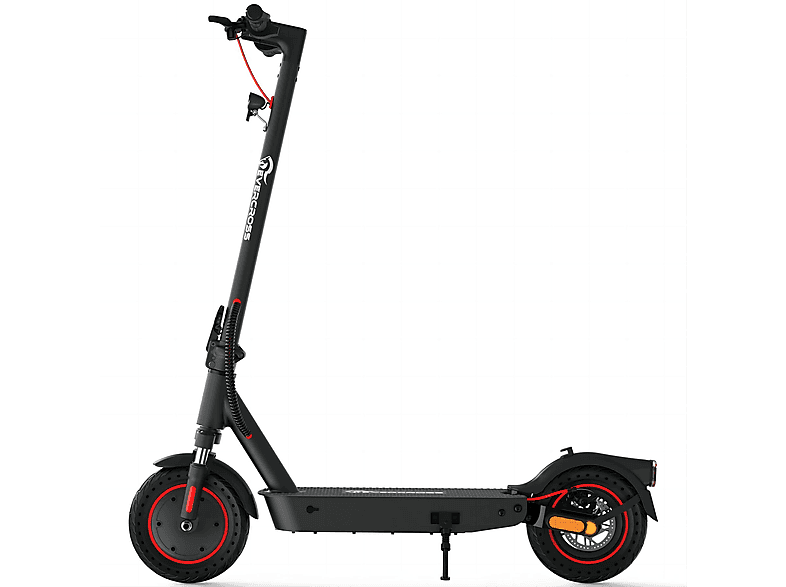 EVERCROSS EV10K PRO mit E-Scooter (10 Straßenzulassung mit und Faltbarer Rot) Zoll, App E-Roller Schwarz