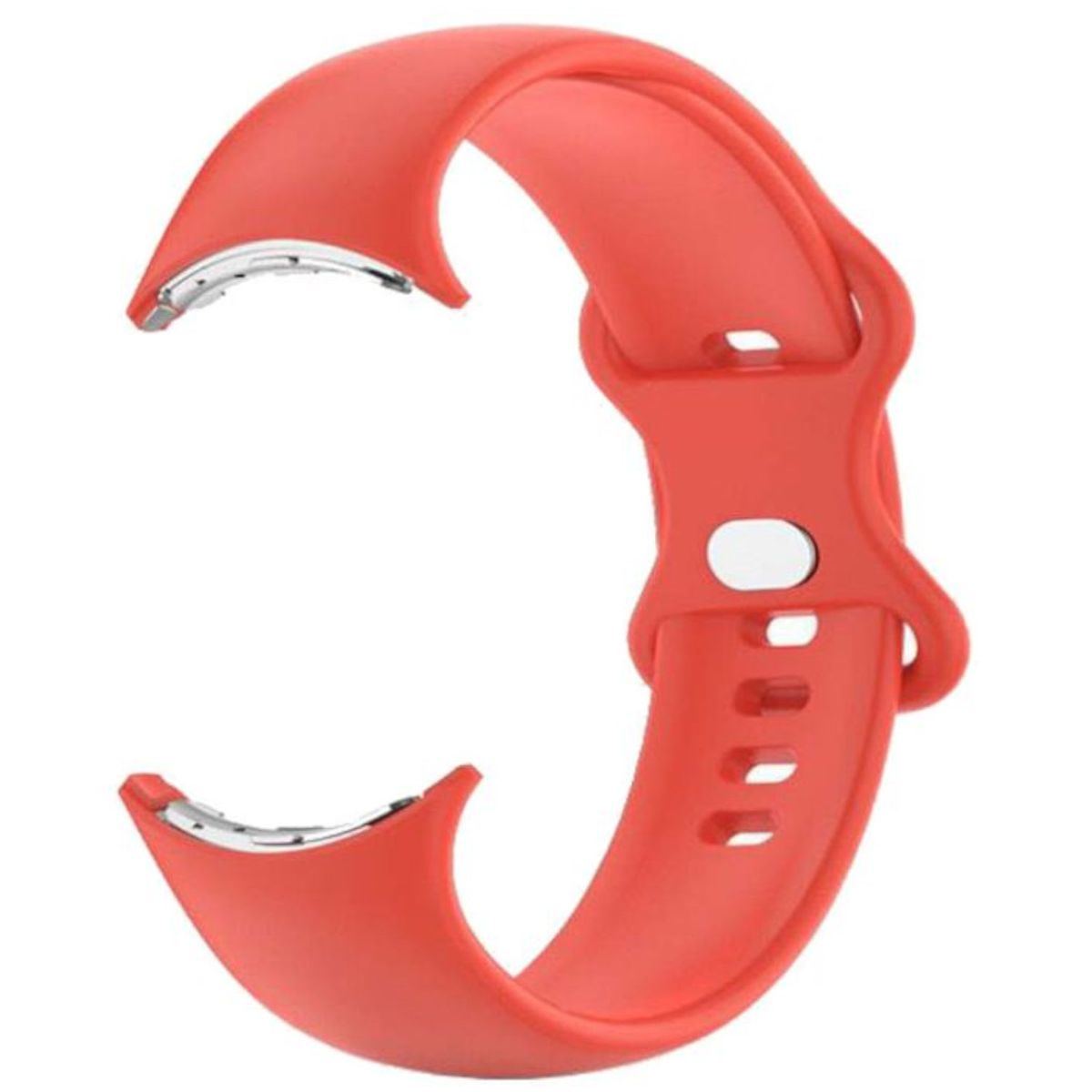 WIGENTO Silikon Band Pixel Watch Rot Kunststoff Sport 2, Design / Größe + Ersatzarmband, L, 1 Google,
