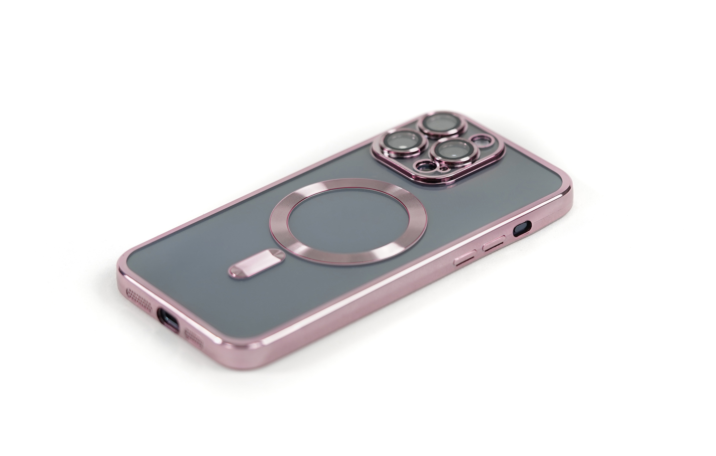 ARRIVLY Silikon MagSafe-kompatible, iPhone Hülle Apple, Backcover, 15 Max, Pro Rosa