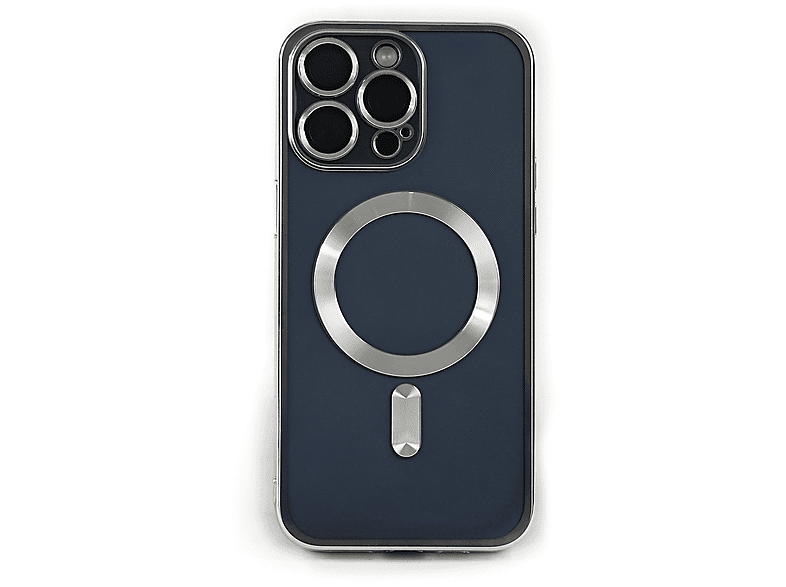 15, Backcover, iPhone Hülle Silber MagSafe-kompatible, Apple, Silikon ARRIVLY