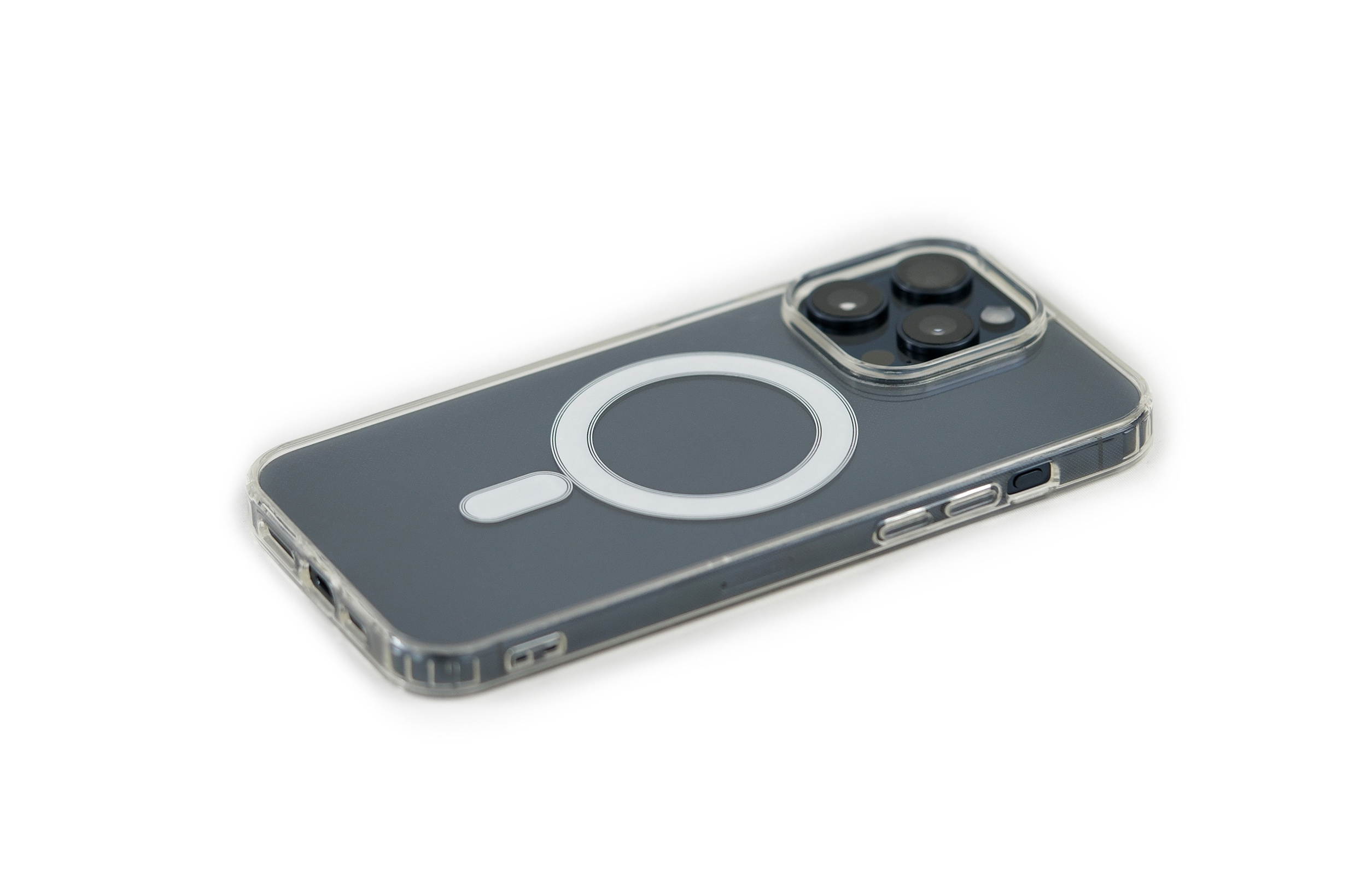 Backcover, MagSafe-kompatible, 15, iPhone Silikon-Acryl Transparent Hülle ARRIVLY Apple,