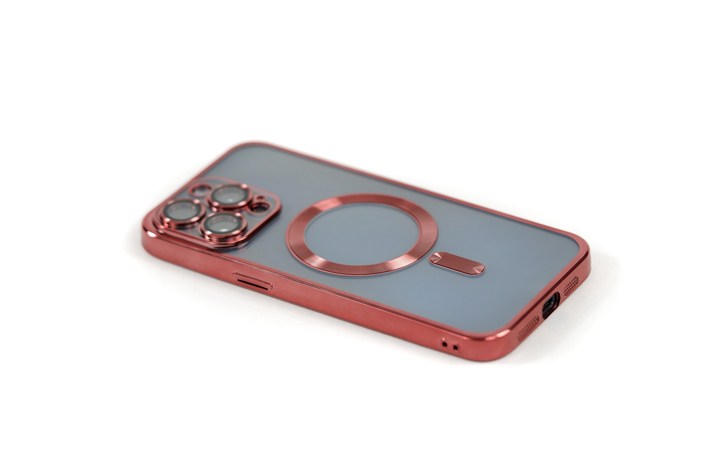 ARRIVLY Silikon Hülle MagSafe-kompatible, Backcover, 15 Rot Apple, iPhone Pro