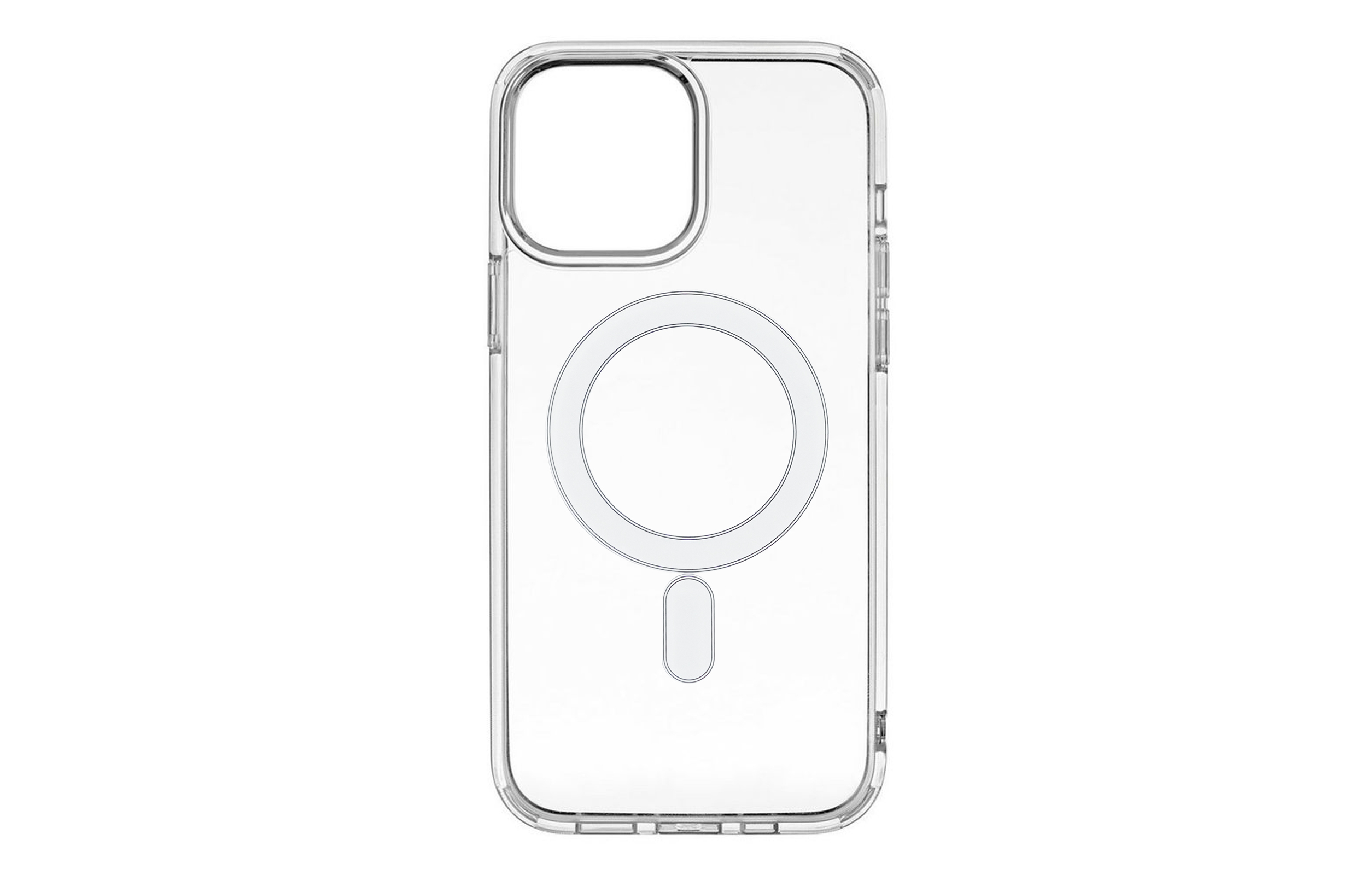 ARRIVLY Silikon-Acryl Backcover, iPhone Apple, MagSafe-kompatible, Plus, 15 Transparent Hülle