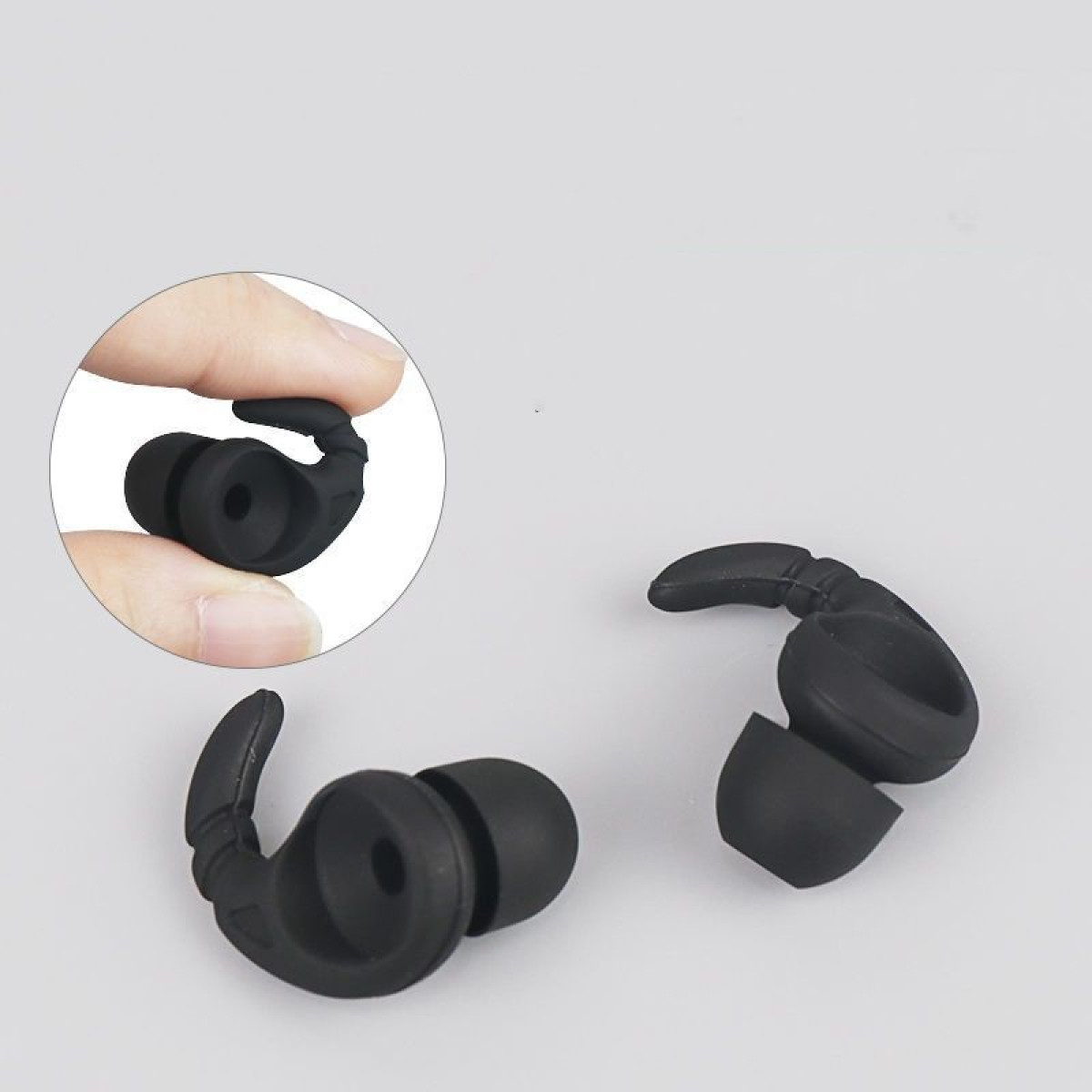 INF Rutschfeste Silikon-Ohrstöpsel für JBL JBL Kopfhörer, Ohrstöpsel Paar 3,8–5,5 Schwarz für: mm passend 5
