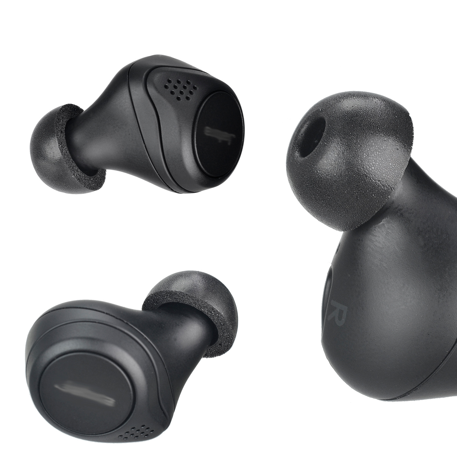 INF Ersatz-Ohrhöreraufsätze Schwarz Elite passend Ohrstöpsel Jabra für Jabra Memory-Schaumstoff für: aus 65t/75t