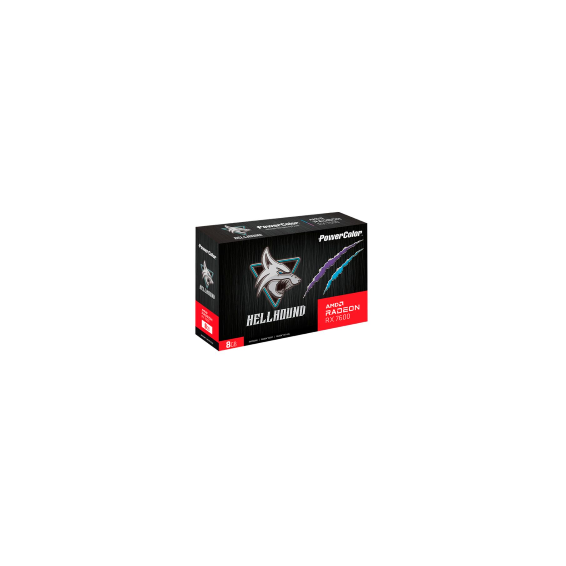 POWERCOLOR 7600 8G-L/OC RX Grafikkarte) (AMD,