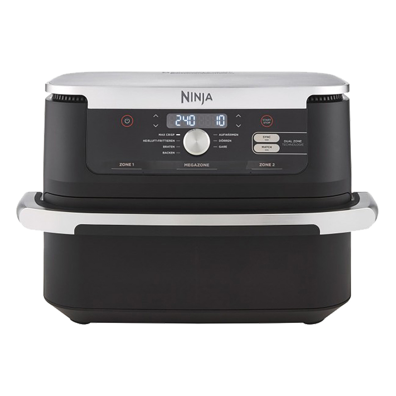 NINJA AF500DE FOODI FLEX Watt 2470 Schwarz Heißluftfritteuse DRAWER
