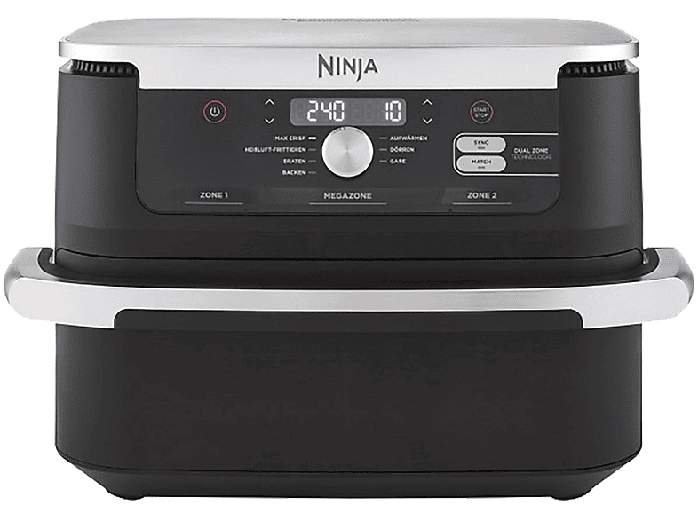 NINJA AF500DE FOODI FLEX 2470 Schwarz DRAWER Heißluftfritteuse Watt