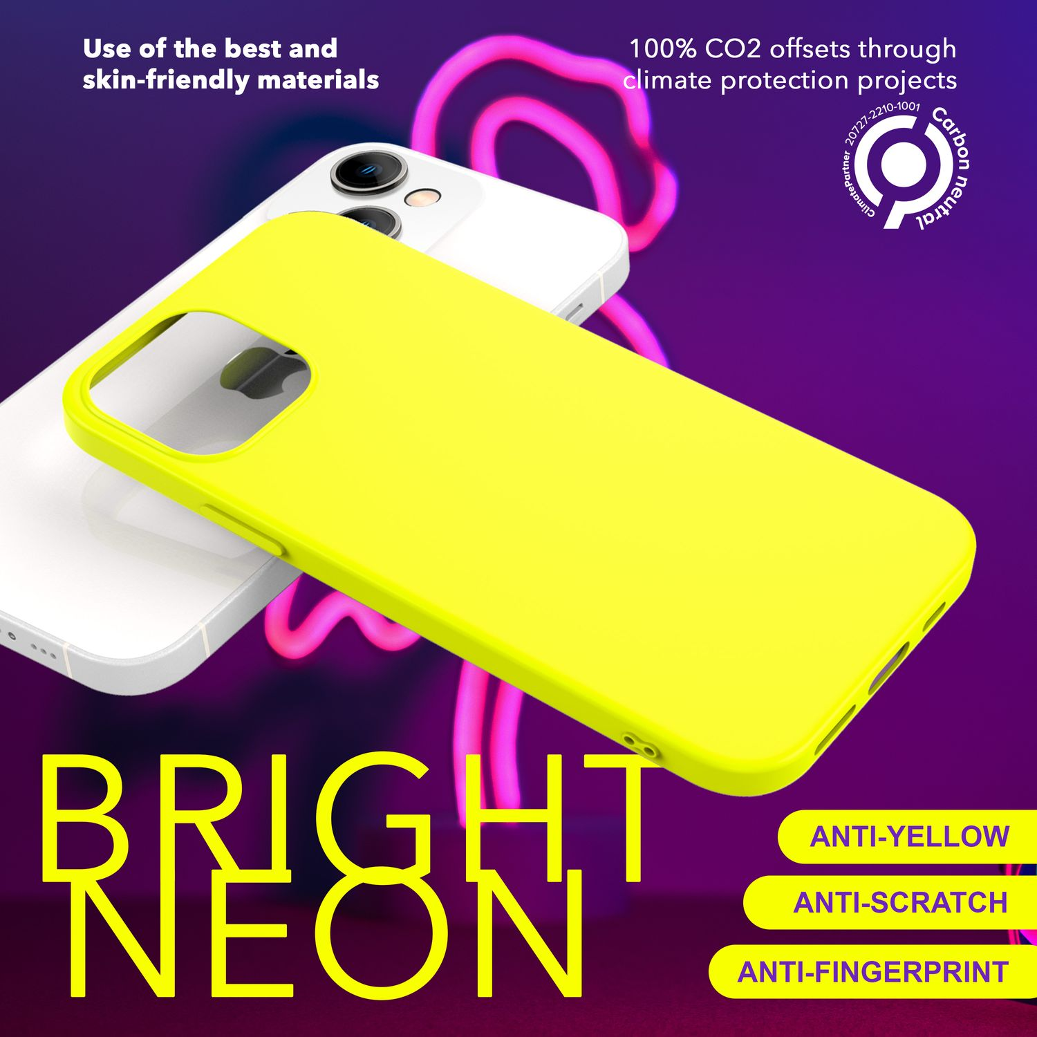 NALIA Apple, Neon iPhone Backcover, Plus, Hülle, 15 Silikon Gelb
