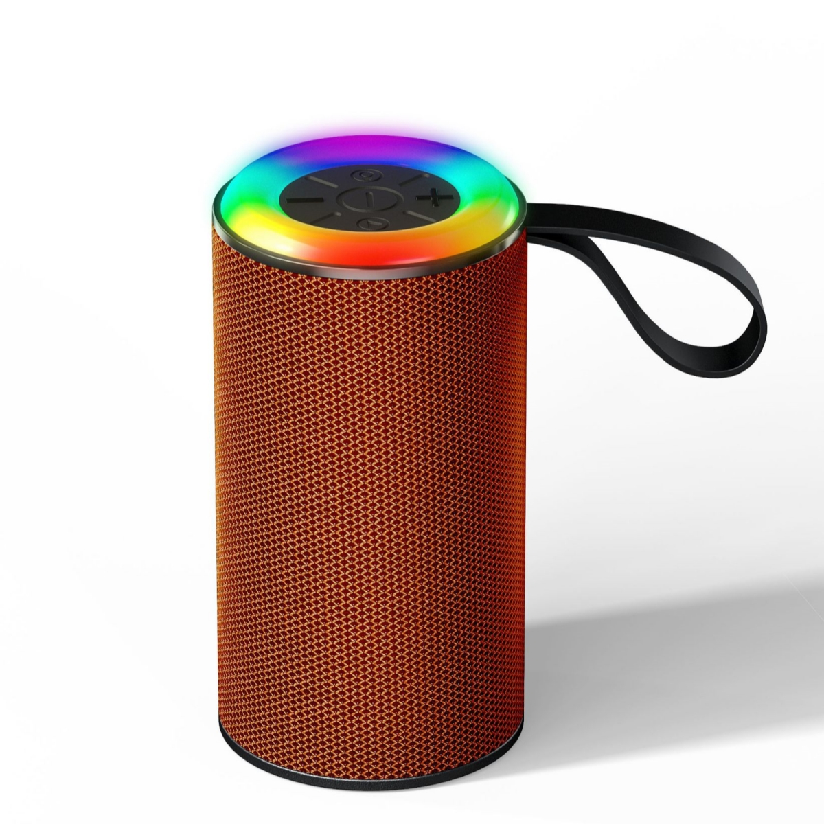 SHAOKE RGB Bluetooth-Lautsprecher: 9 Klang Lichtmodi, Kraftvoller Wasserfest Subwoofer, Orange