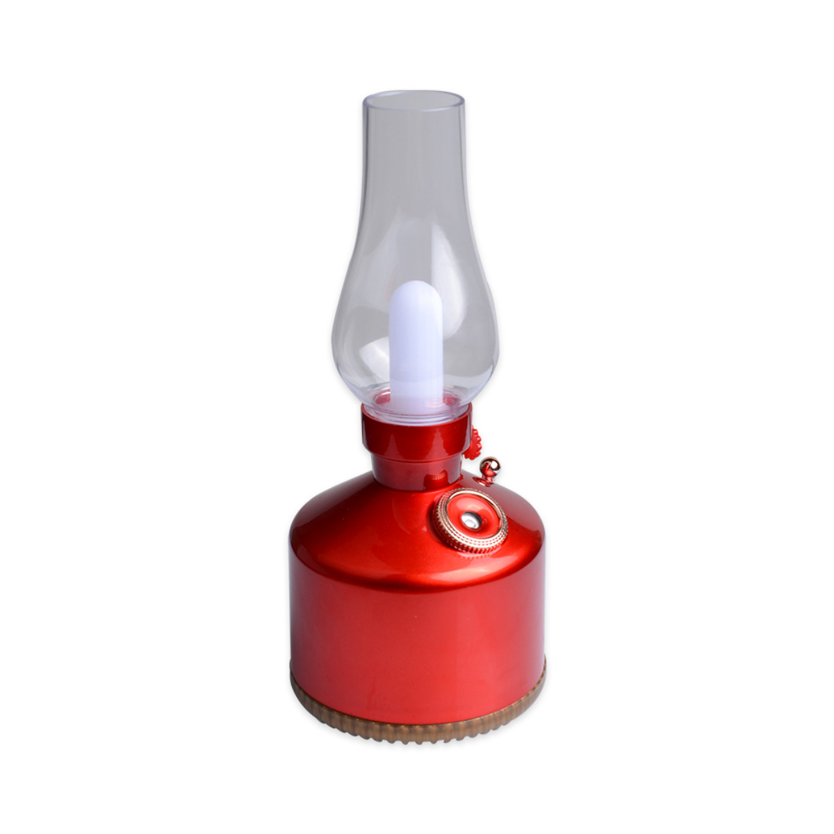 LACAMAX Mini-Handluftbefeuchter, Ultraschall-Luftreinigung, 2 Raumgröße: Watt, Vernebelung Geschwindigkeiten, Farblicht, Rot Luftbefeuchter 10 m²) (1,5