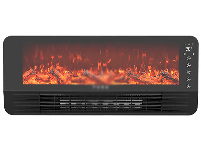 Raumgröße: Heizlüfter (2000 Kaminheizgerät m²) LACAMAX Flammensimulation, Fernbedienung und 30 Watt, - Wandheizung, Tisch-