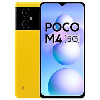 Móvil - XIAOMI Poco M4 5G, Amarillo, 128 GB, 6 GB RAM, 6,58 ", Mediatek Dimensity 700 (7 nm), Android