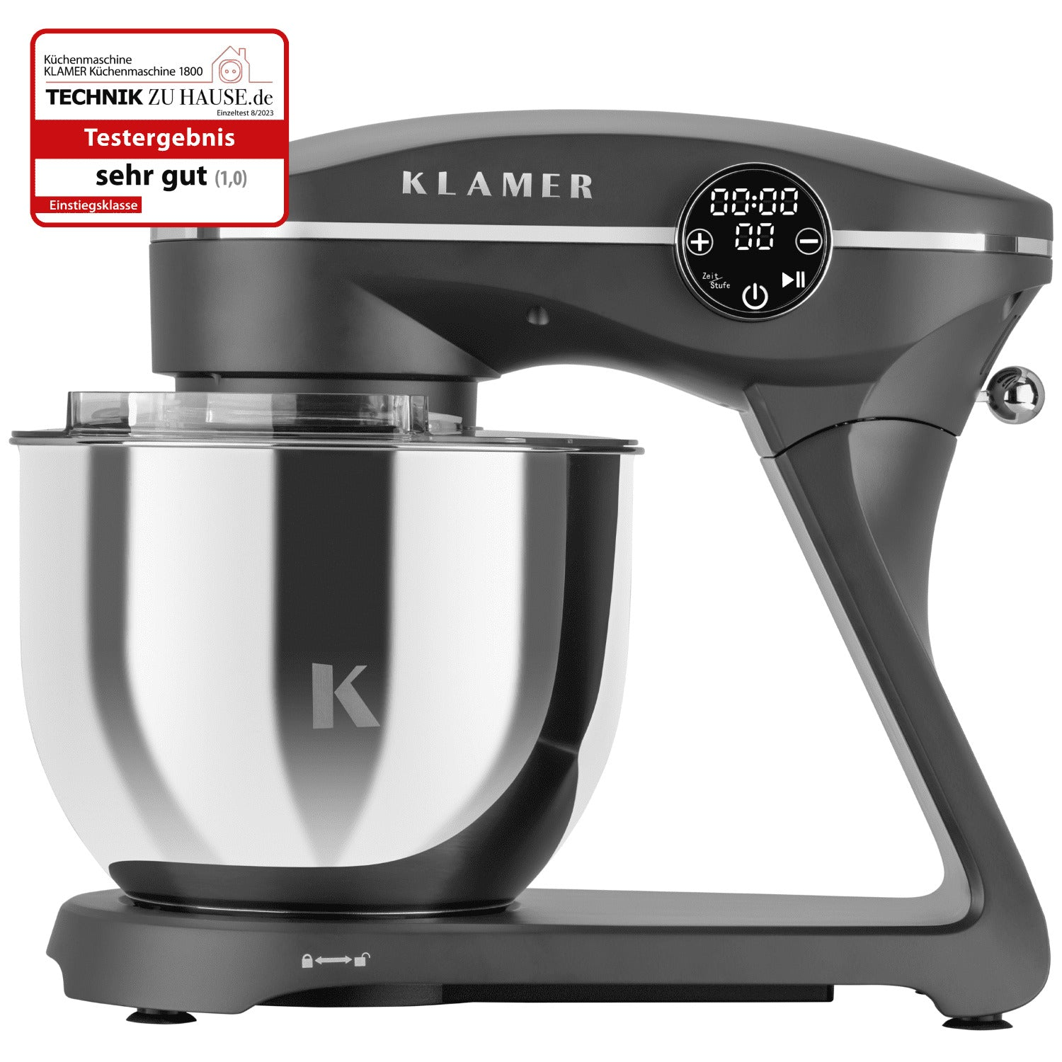 KLAMER (1800 Grau Küchenmaschine - Grau Küchenmaschine Watt)