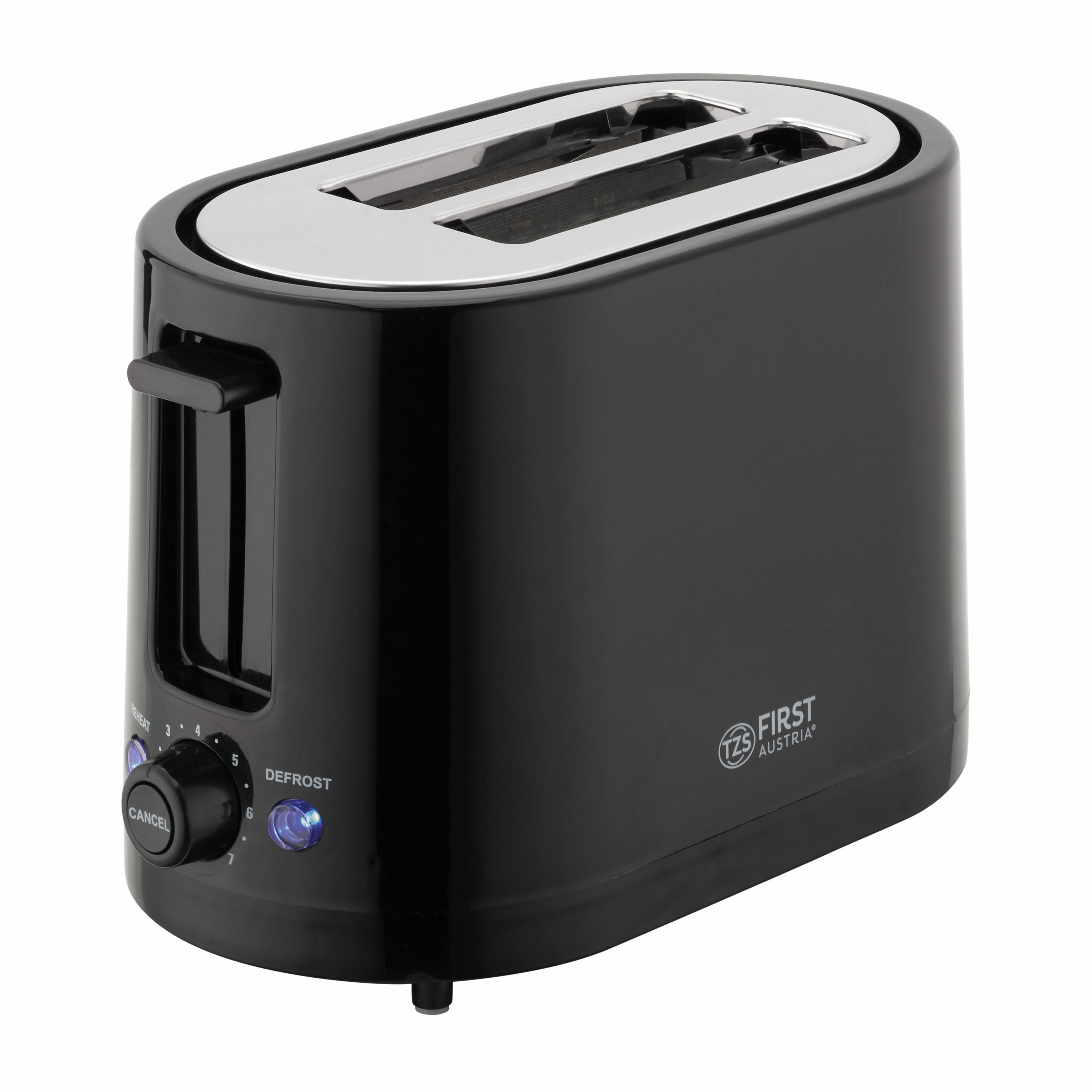 Schwarz AUSTRIA Toaster Schlitze: 2) TZS (750 Watt, FA-5368-3-BA FIRST