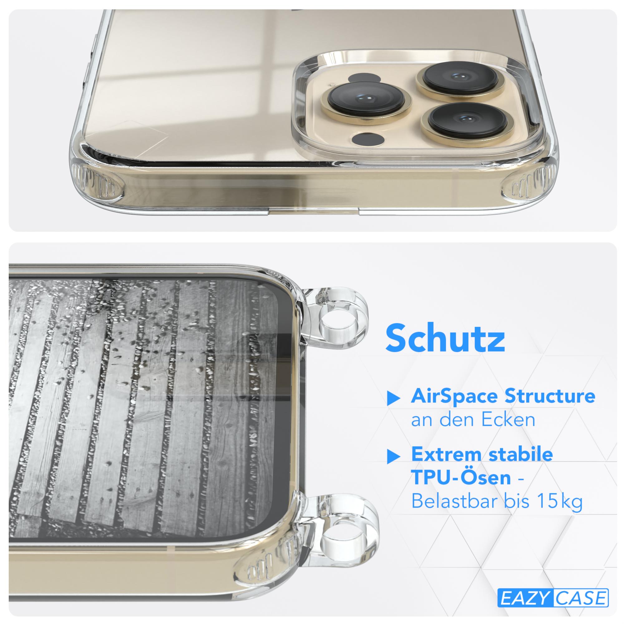 Gold Schwarz, Pro Metall + iPhone 13 extra Umhängetasche, Kordel Apple, Max, EAZY Handykette CASE