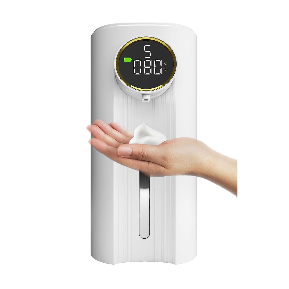 Automatischer Seifenspender Weiß 400ml - Berührungslos Mit 4 Dosierstufen