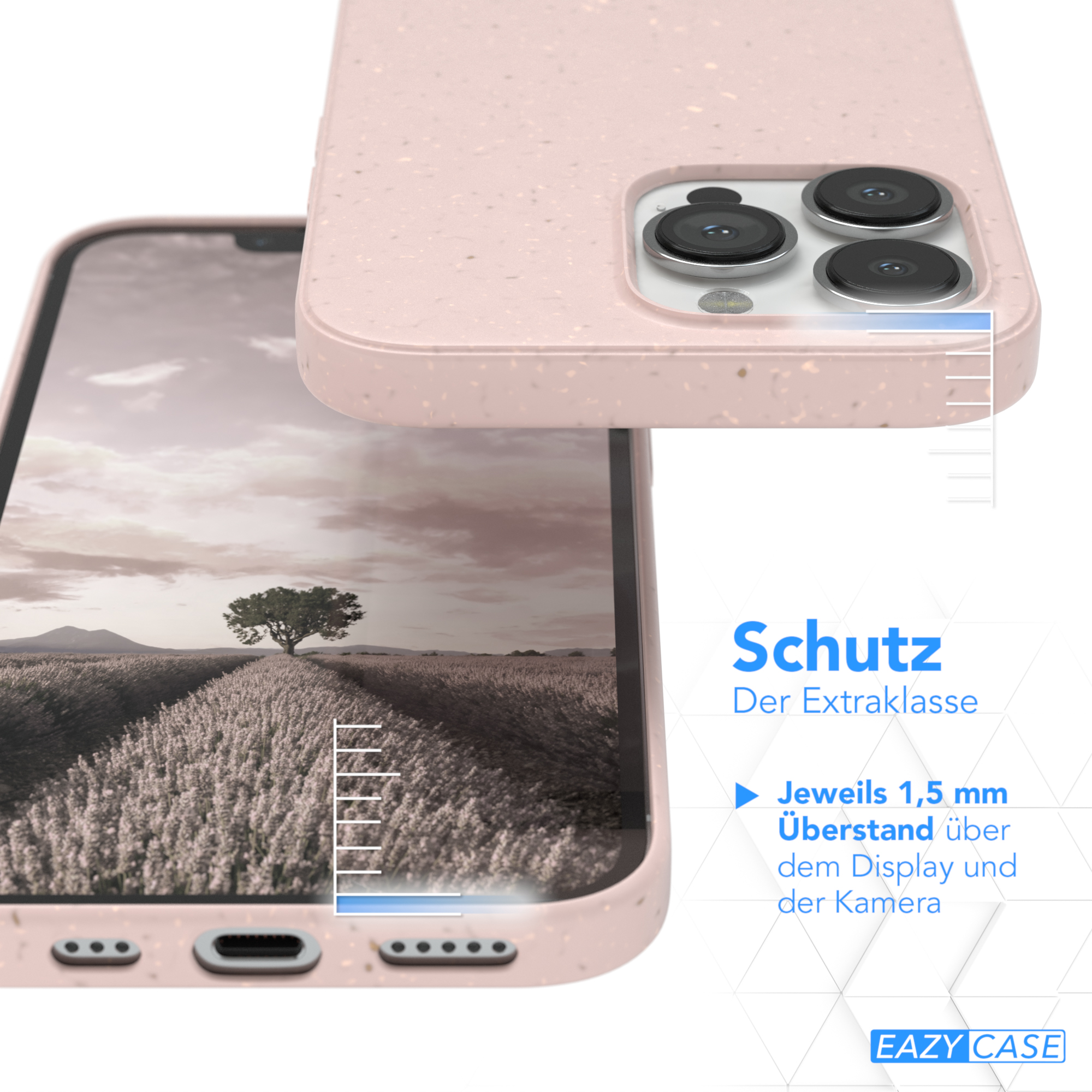 EAZY CASE Biocase, iPhone 13 Bumper, Pro, Pink Apple