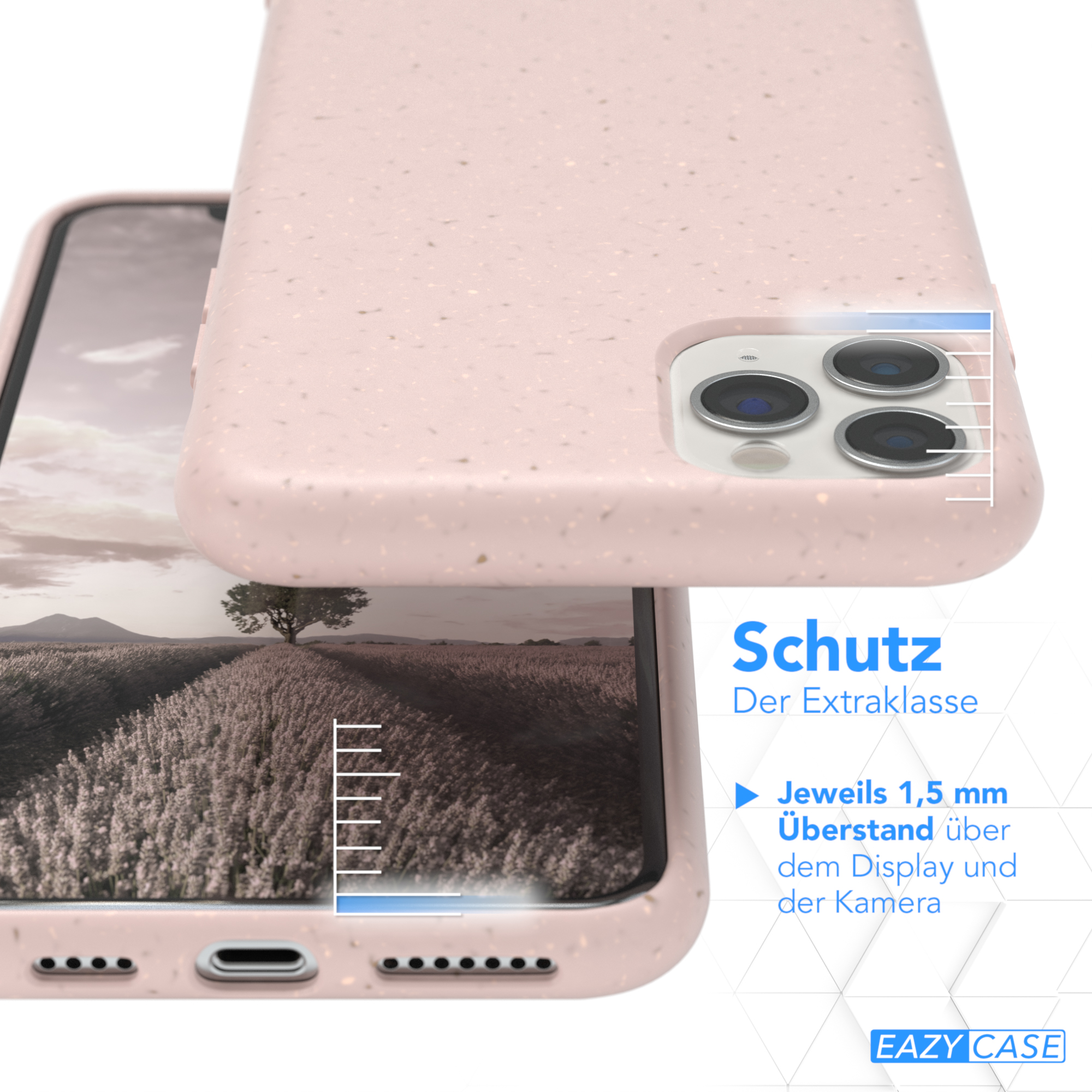 EAZY CASE Biocase, Pro 11 Max, Apple, iPhone Pink Bumper