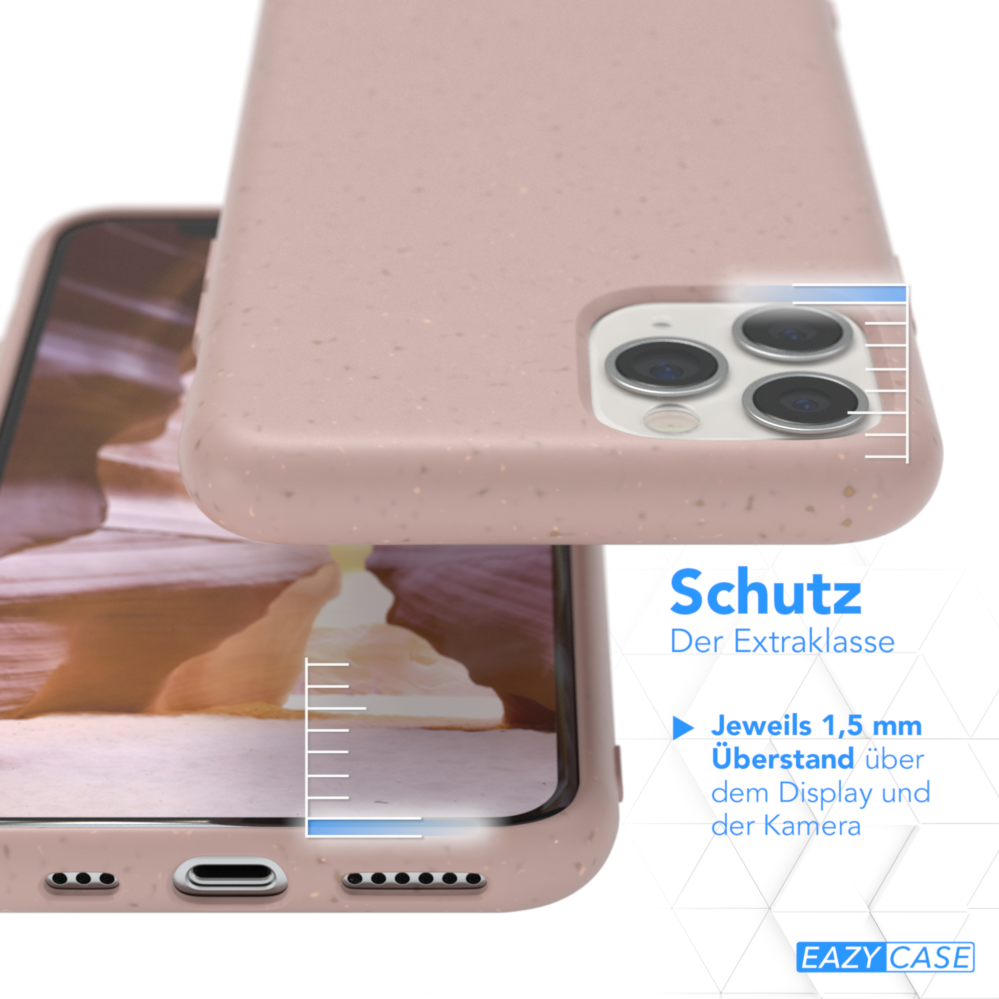 EAZY CASE Biocase, Bumper, Altrosa iPhone Pro, Rosa / 11 Apple