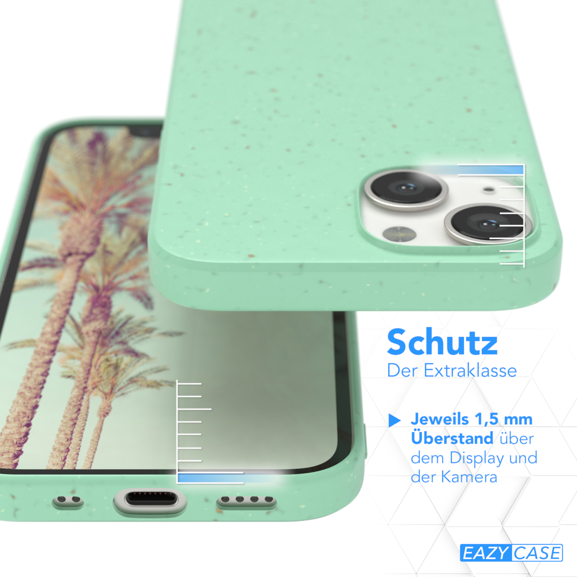 Bumper, EAZY Grün 13 Mini, iPhone Biocase, CASE Apple,